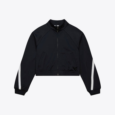 Mitchell & Ness Women's M&N Black M&N Jasmine Knit Full-Zip Jacket