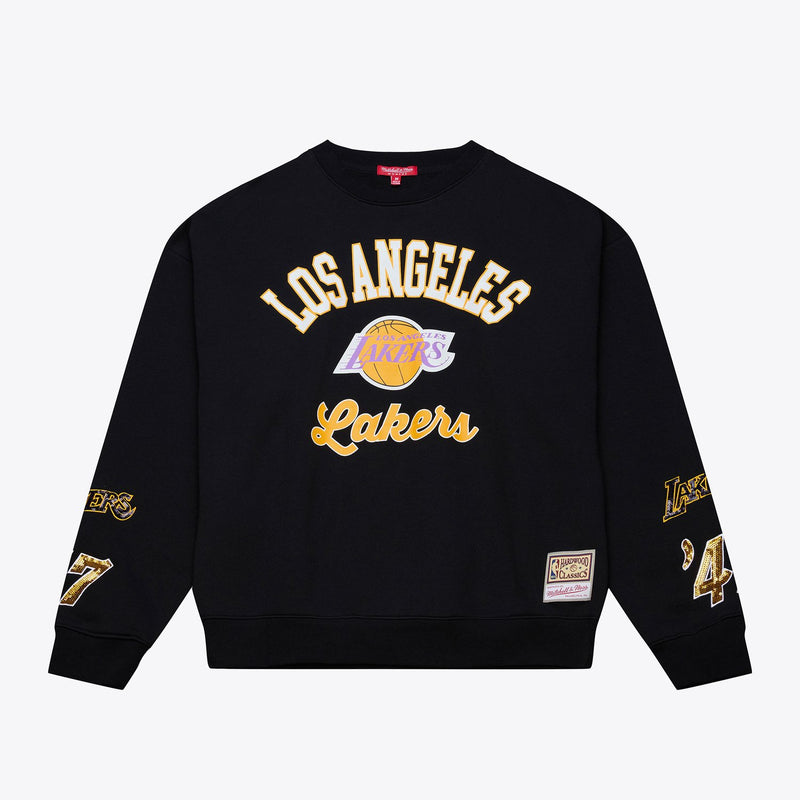 Los Angeles Lakers Mitchell & Ness Women's Premium Fleece Sweatshirt - Black