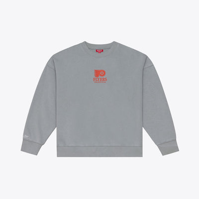 Philadelphia Flyers Mitchell & Ness Women's Core Essentials Sweatshirt - Gray