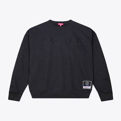 Mitchell & Ness Women's New York Rangers Black Phantom Fleece Sweatshirt