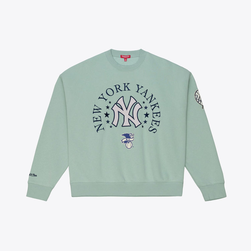 Mitchell & Ness Women's New York Yankees Green Yacht Rock Sweatshirt