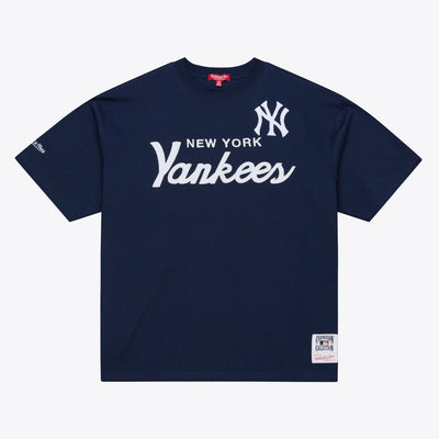 Mitchell & Ness Women's New York Yankees Navy Head Coach T-Shirt