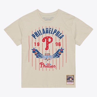 Mitchell & Ness Women's Philadelphia Phillies 1996 MLB All-Star Game Cream Retro Boyfriend T-Shirt