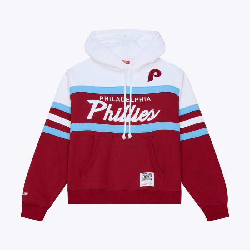Mitchell & Ness Women's Philadelphia Phillies Burgundy Head Coach Hoodie