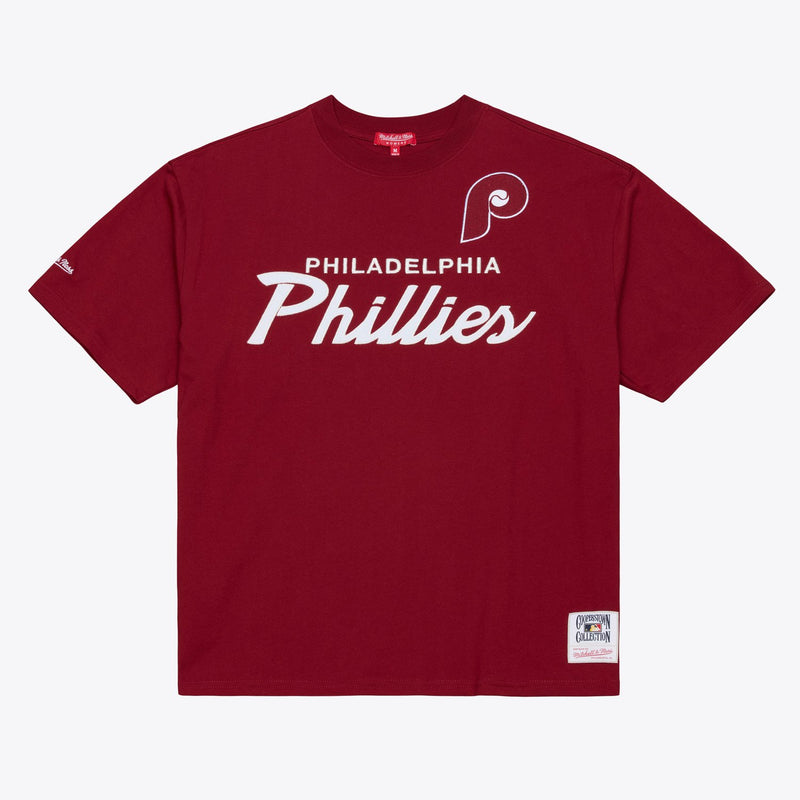 Mitchell & Ness Women's Philadelphia Phillies Burgundy Head Coach T-Shirt