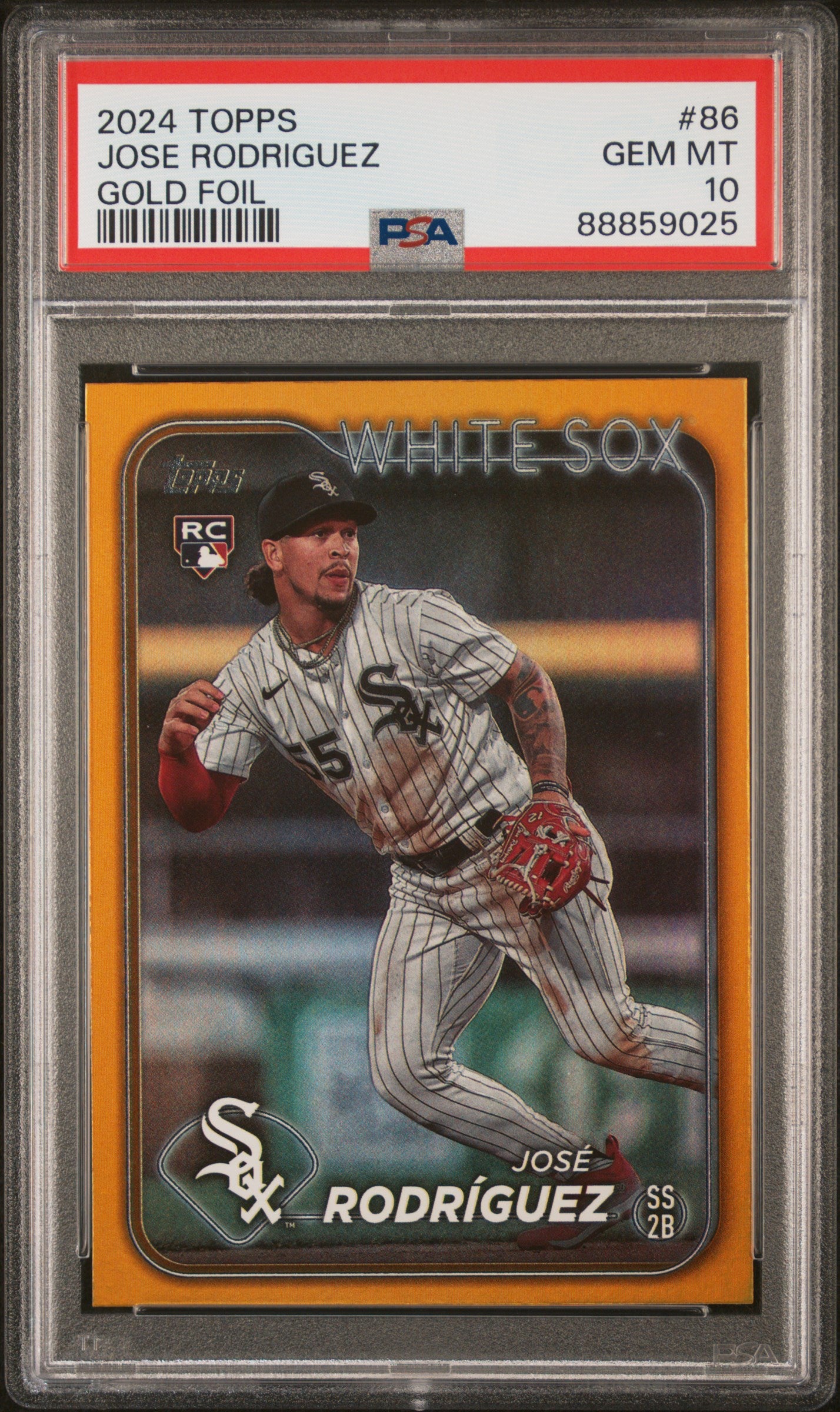 2024 Topps #86 Jose Rodriguez Gold Foil PSA 10