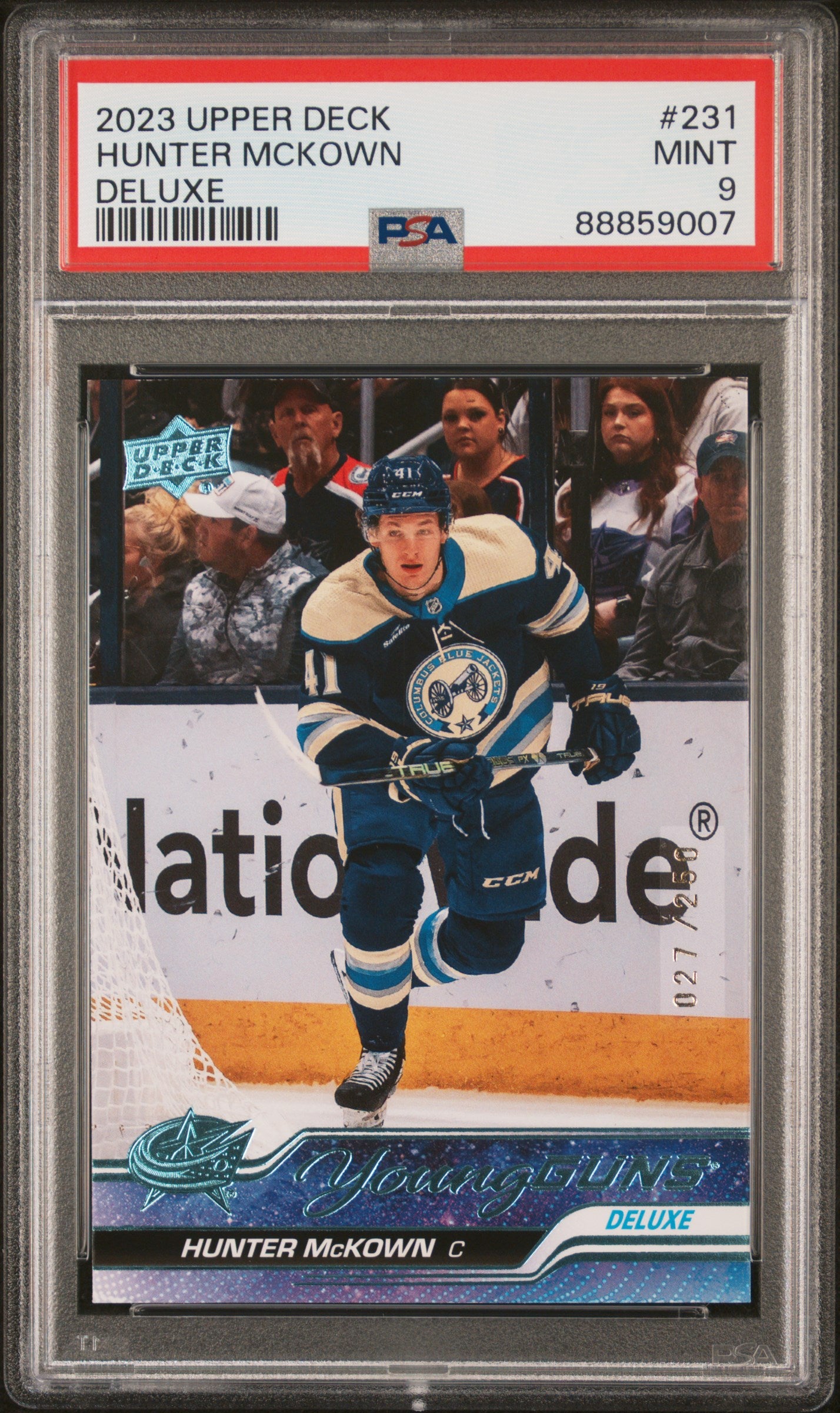 2023 Upper Deck #231 Hunter Mckown Deluxe PSA 9