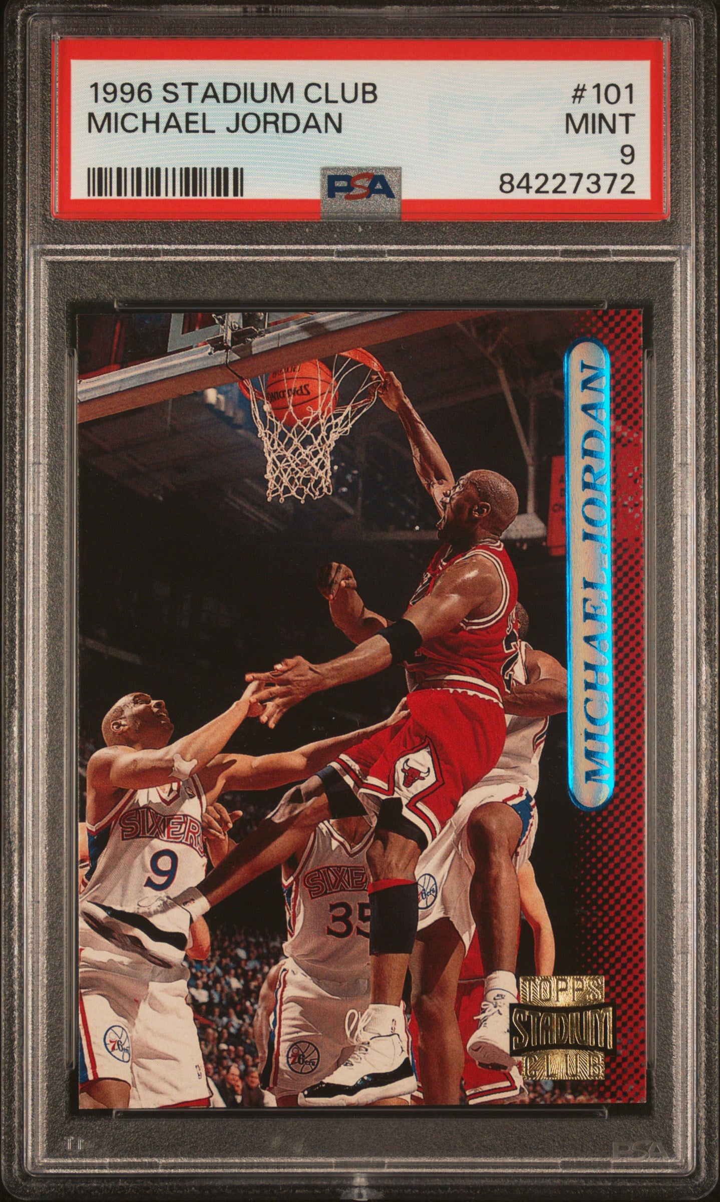 1996 Stadium Club #101 Michael Jordan PSA 9