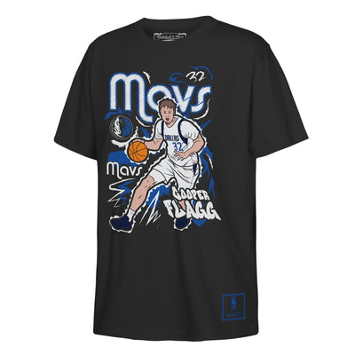 Cooper Flagg Dallas Mavericks Mitchell & Ness Youth Chalked Up Player T-Shirt - Black