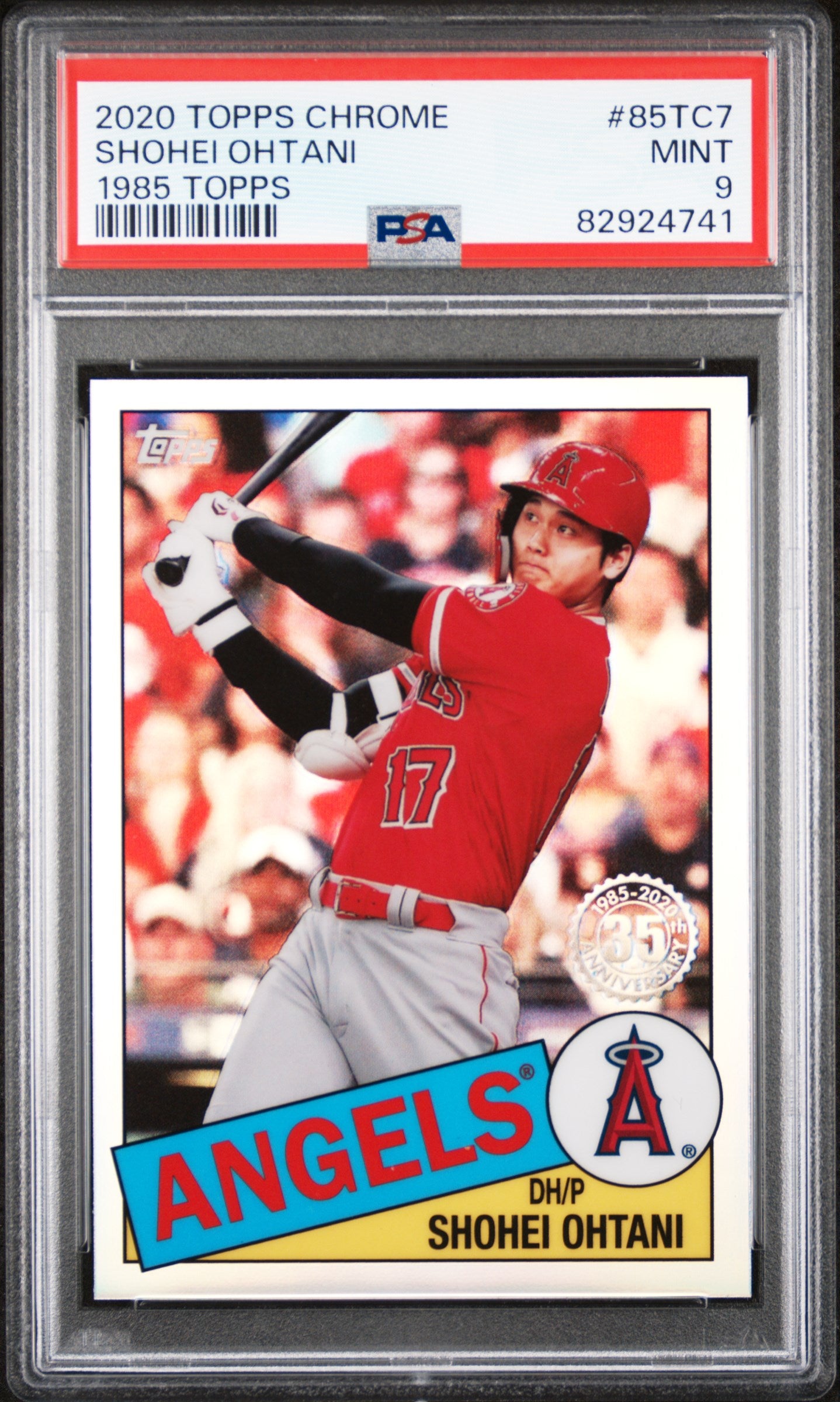 2020 Topps Chrome #85TC7 Shohei Ohtani '85 Topps PSA 9