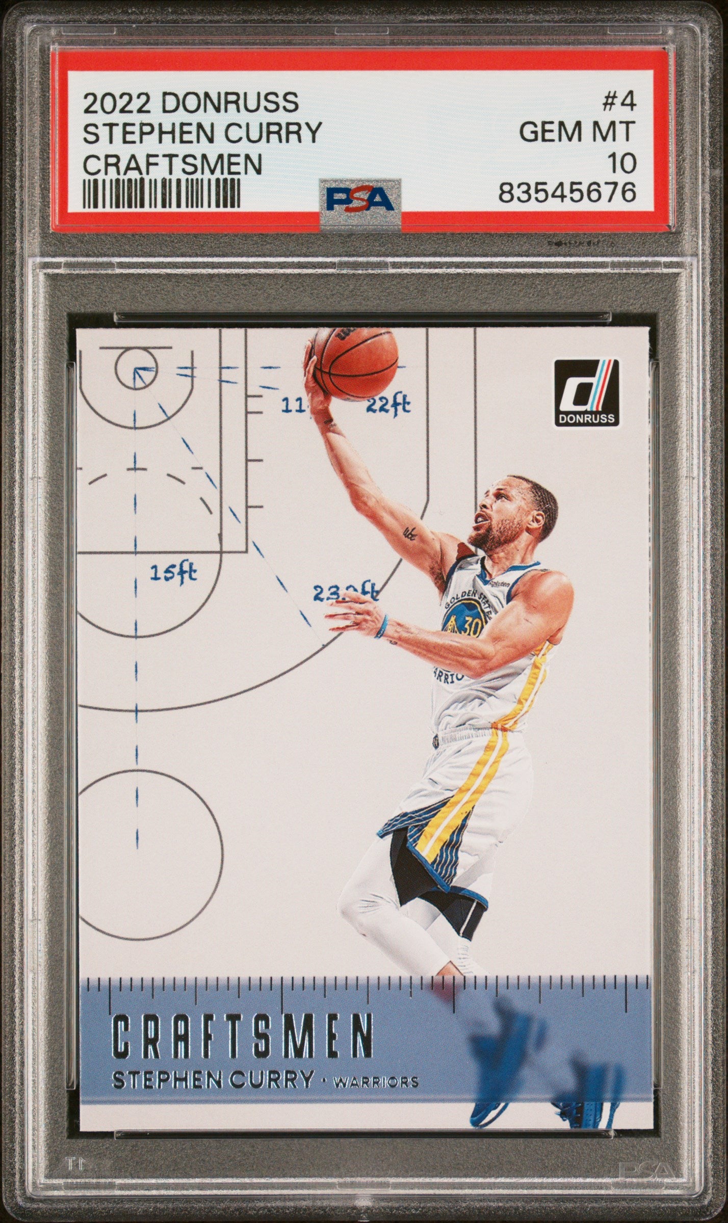 2022 Panini Donruss Craftsmen #4 Stephen Curry PSA 10